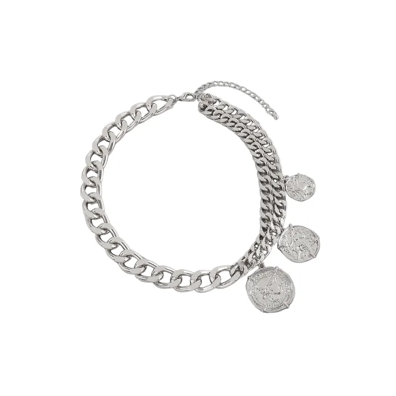 Simple Round Pendant Necklace Cubac-4