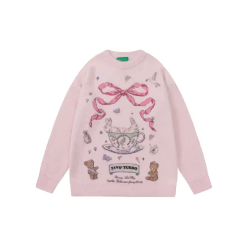 New Real Retro Jacquard Crewneck Knitted Sweater