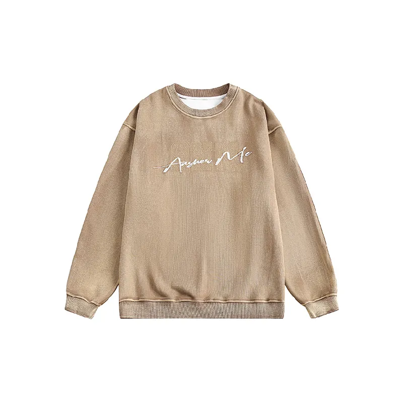 Fashion Embroidered Blended Synthetic Fabrics Sweatshirt-0