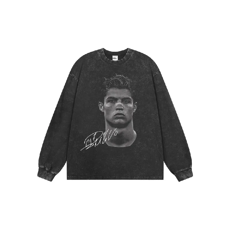 Retro Washed Long Sleeve Sweatshirt-2