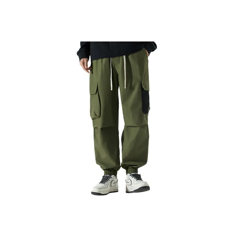 Multi pocket Functional Loose Pants-7