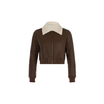 Fashionable Zipper Warming Jacket Women