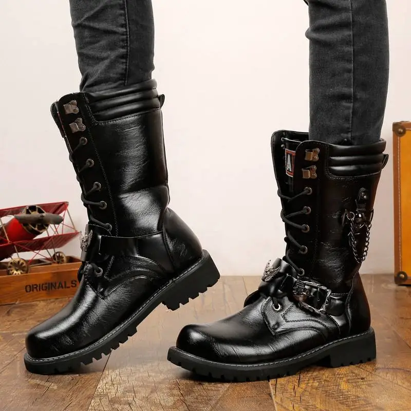 Fashionable Cool Mid Calf Boots-4