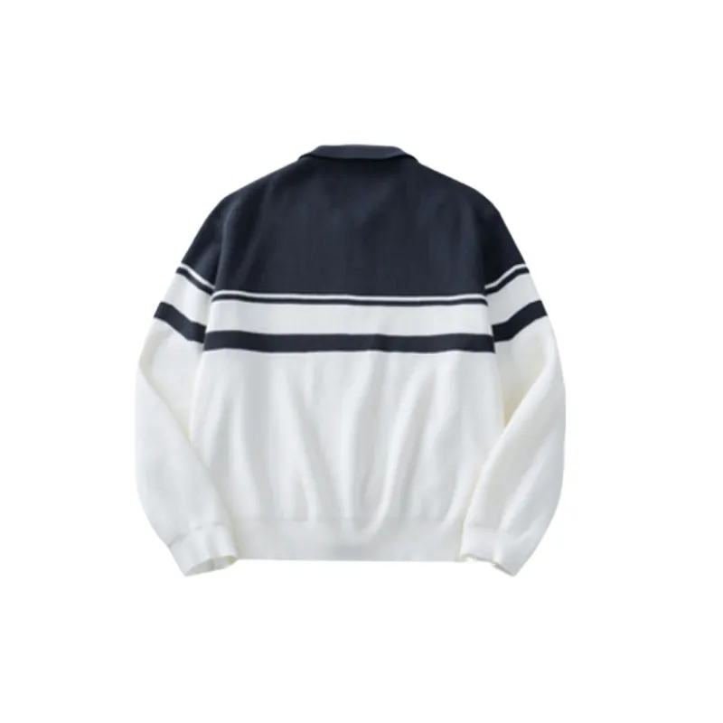 Simple Contrast Color Modal Knitwear-1