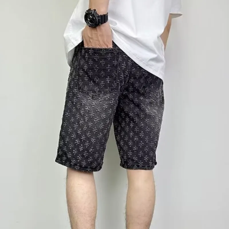 Retro Trendy Denim Shorts-2