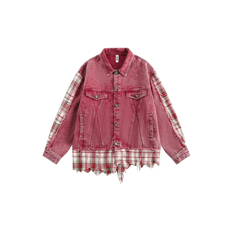 Retro Distress Denim Jacket-6