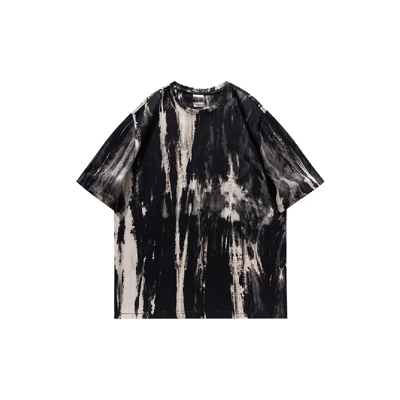 Fashion Tie Dye Cotton T Shirt-1