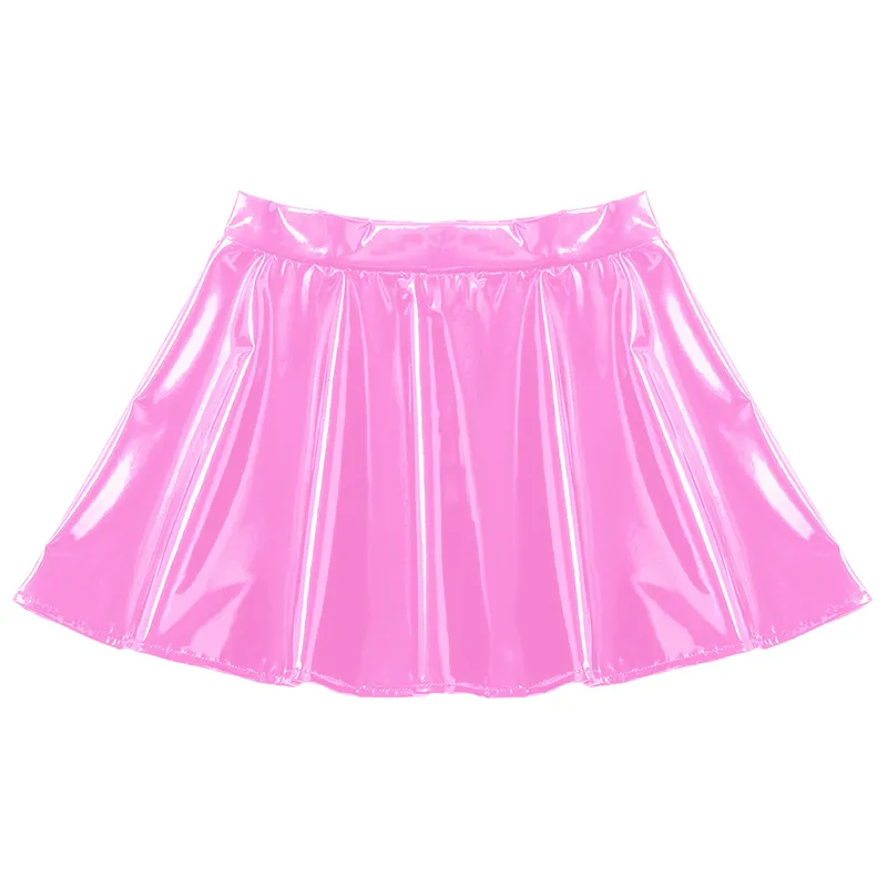 Fashionable Basics PU Leather Skirt Women-5