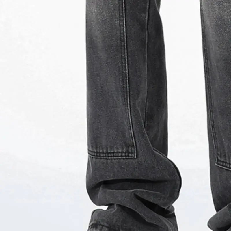 Simple Striped Loose Cotton Cargo Pants-5