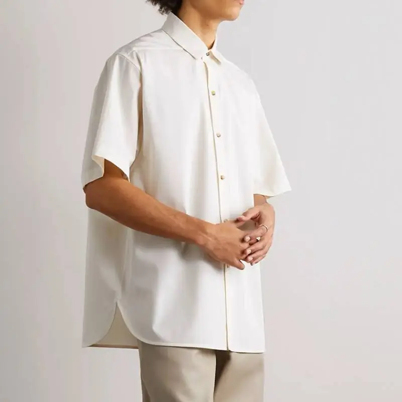Basics Simple Combed Cotton Shirt Unisex-2