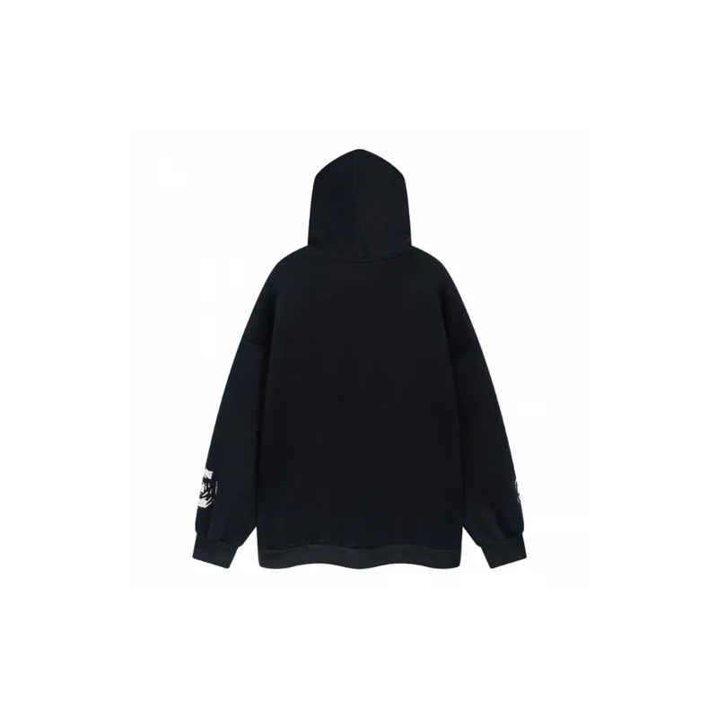 High Street Retro Fashion Brand Hiphop Hooded Jacket-1