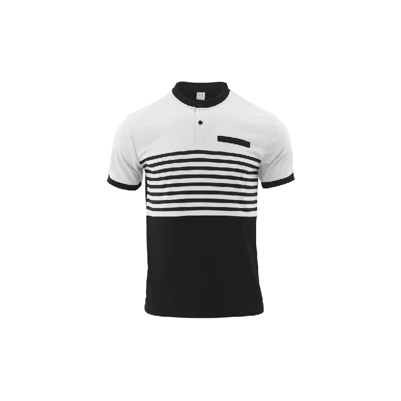 Fashionable Prin Cotton Blended Fabric Polo-0