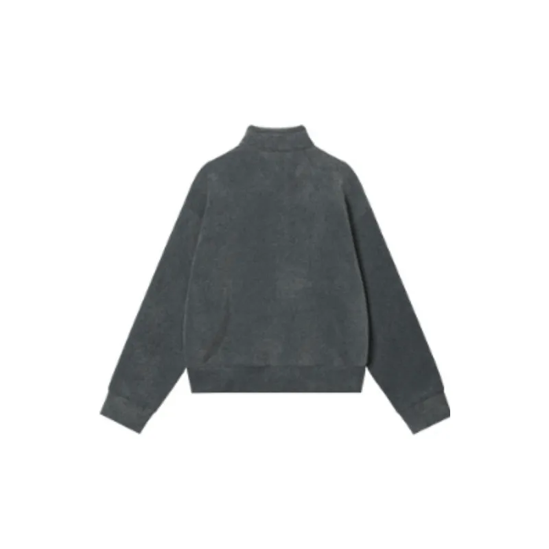 Fleece lined Brand Embroidered Loose Hoodie-1