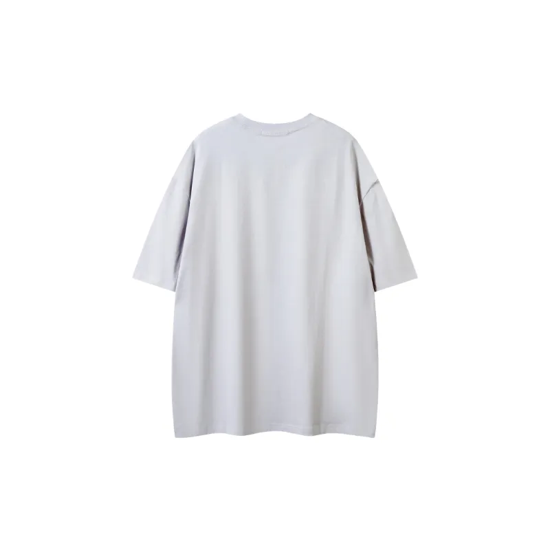Loose Casual 100% Cotton T Shirt-1