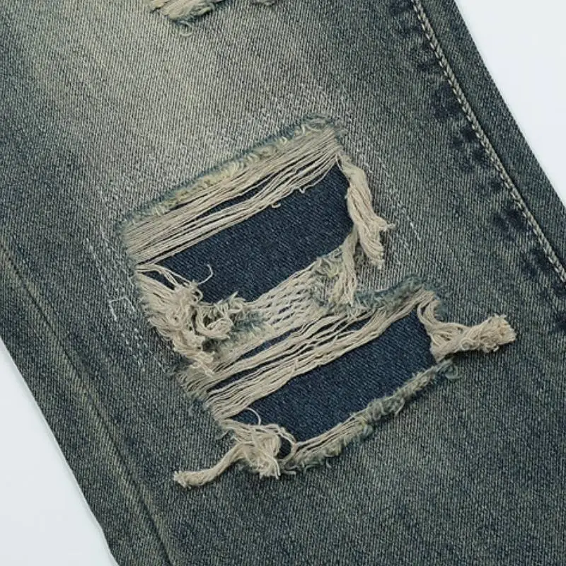 Retro Straight Leg Jeans-2