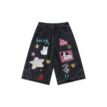 Casual Washed Denim Shorts