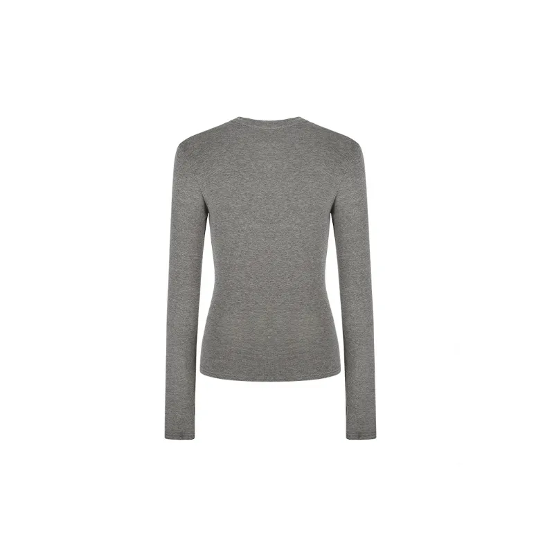 Simple Plain T shirt Women-7