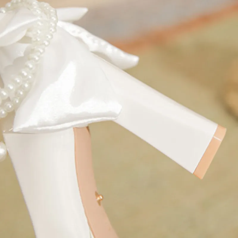 Simple Sequins High Heels-3