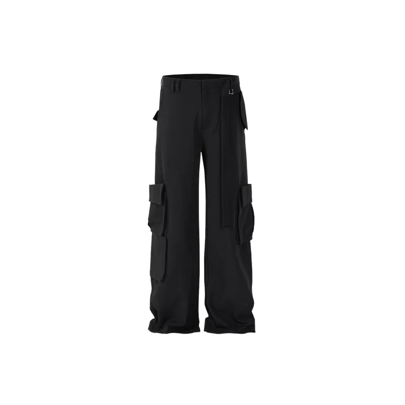 Simple Loose Cargo Pants-0
