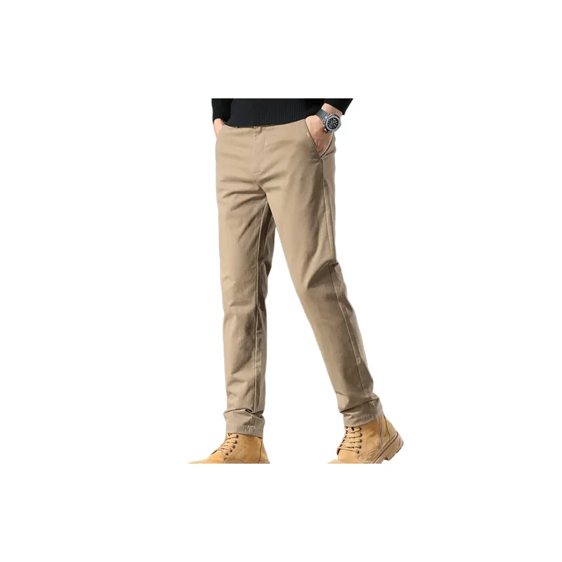 Casual Business Cotton Suit Trousers-1