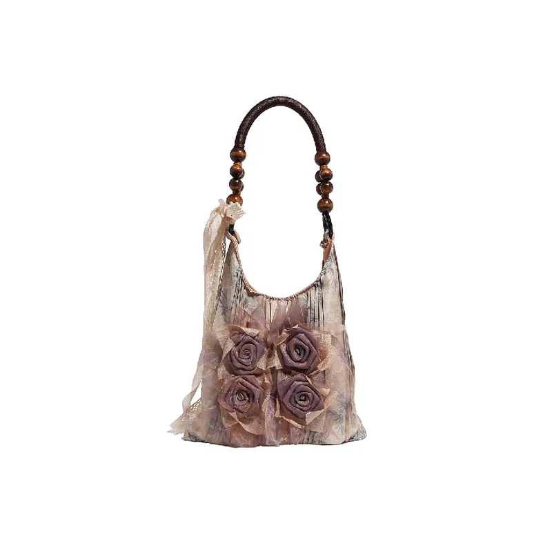 Retro Flowers Shoulder Bag-1