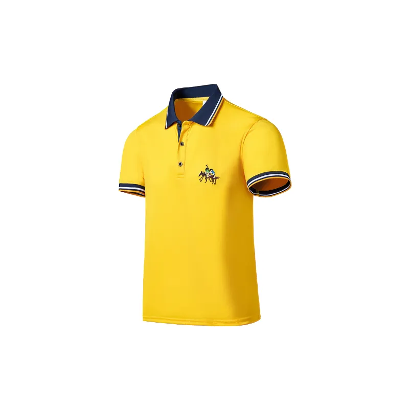 Loose Casual Blended Synthetic Fabrics Polo-0