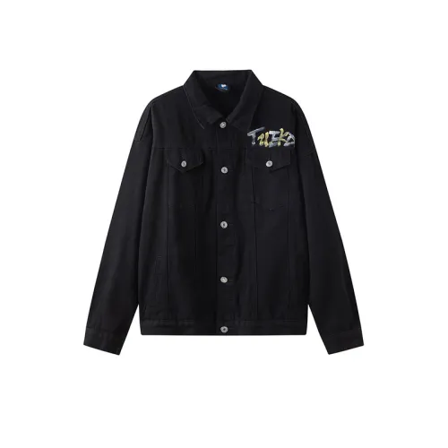 Hand Painted Fireworks Letter Top Loose Casual Lapel Jacket