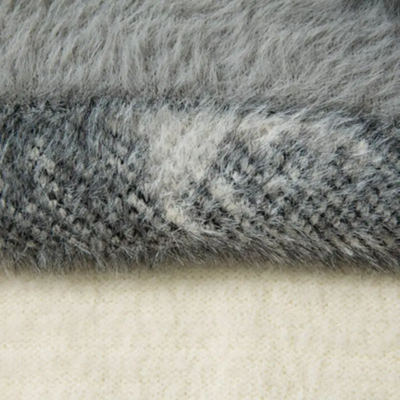Fashionable Loose Mohair Sweater-3