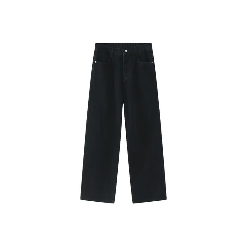 Loose Straight Leg Jeans-9