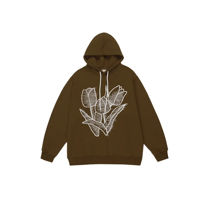 Ultra Soft Pile Texture Design Trendy Loose Fit Hoodie-0
