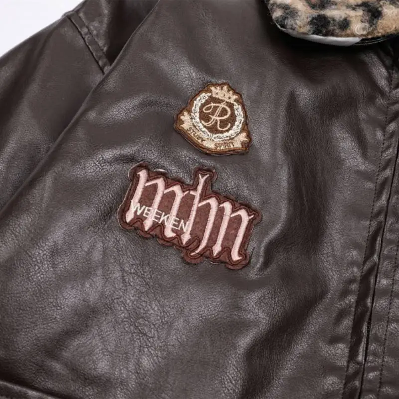 Retro Leopard Print Quilted Jacket-2