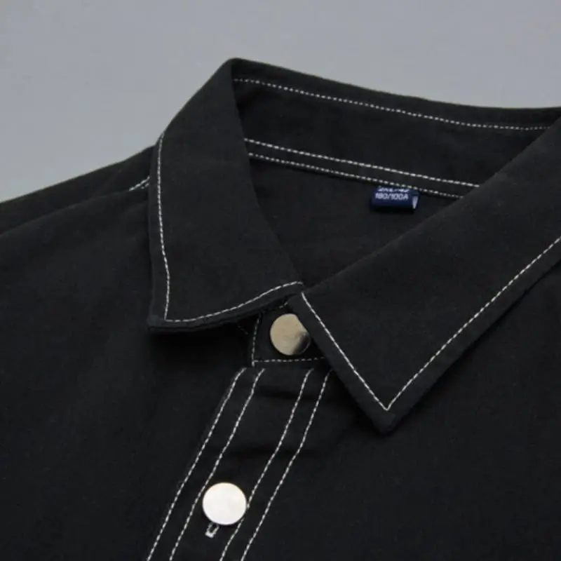 Plain Loose 100% Cotton Shirt Unisex-3