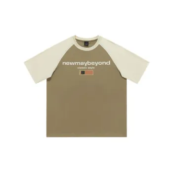Trendy Contrast Color 100% Cotton T Shirt
