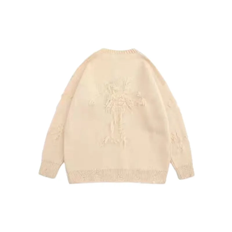Ripped Loose Sweater-7