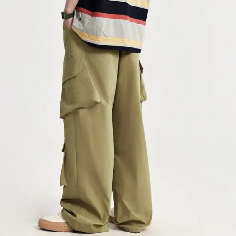 Loose Simp 100% Polyester Cargo Pants-12