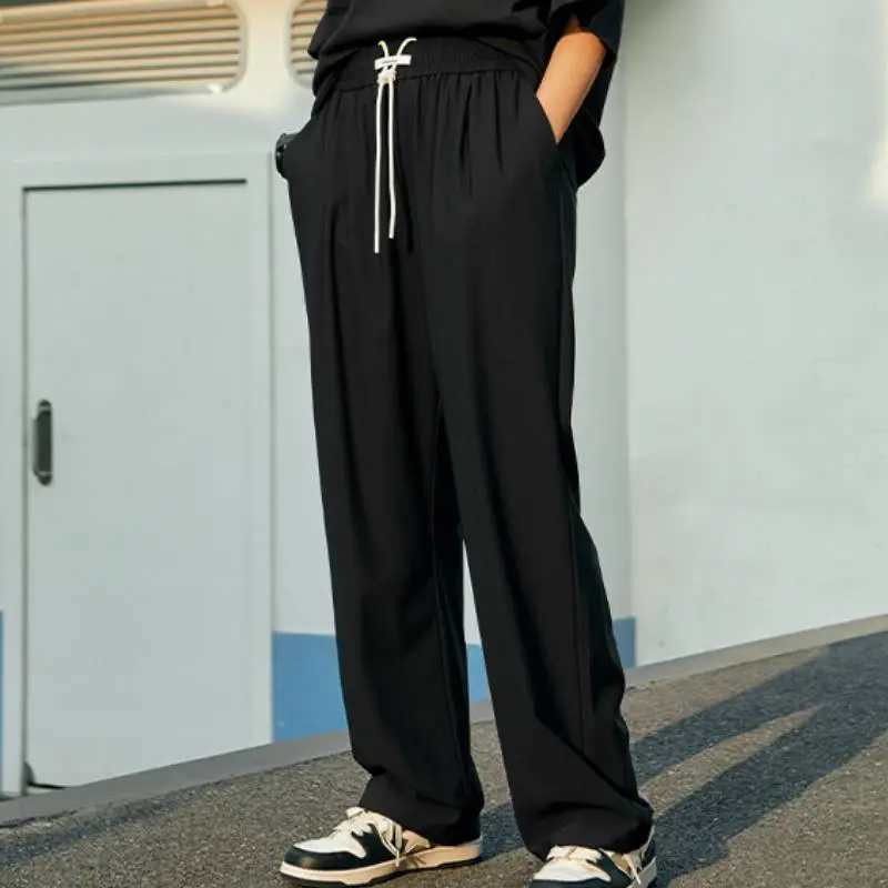 Casual Simple Nylon Sports Pants-8