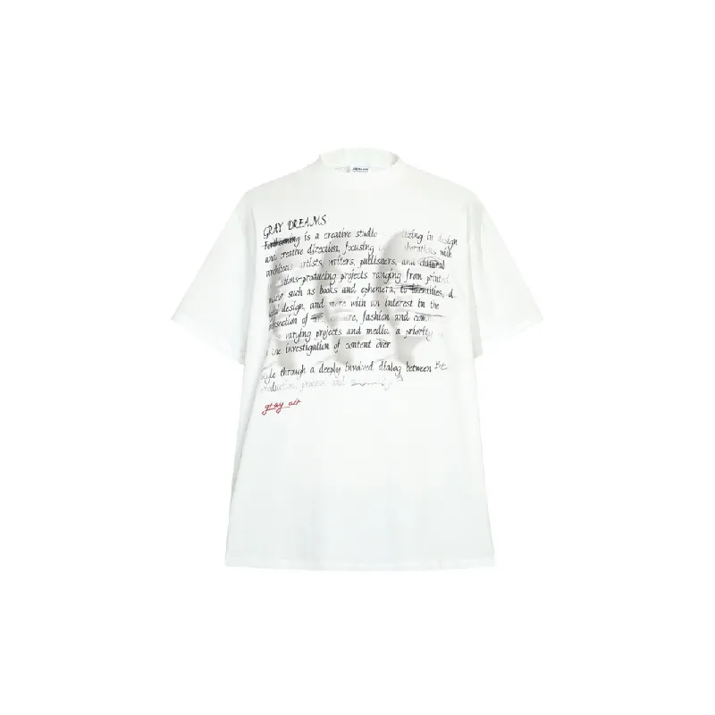 Casual Print 100% Cotton T Shirt-4