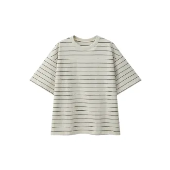 Casual Striped 100% Cotton T Shirt Unisex