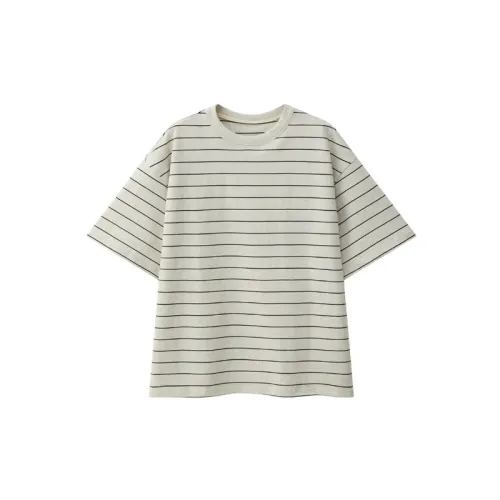 Loose Striped 100% Cotton T Shirt Unisex