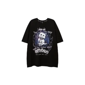 Fashionable Loose 100% Cotton T Shirt Unisex