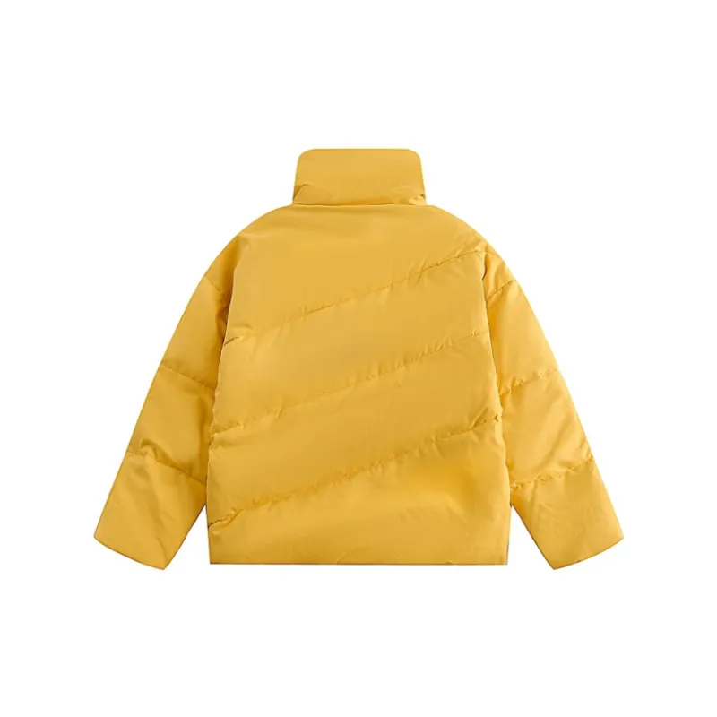 Casual Loose Stand Collar Cotton Coat-1