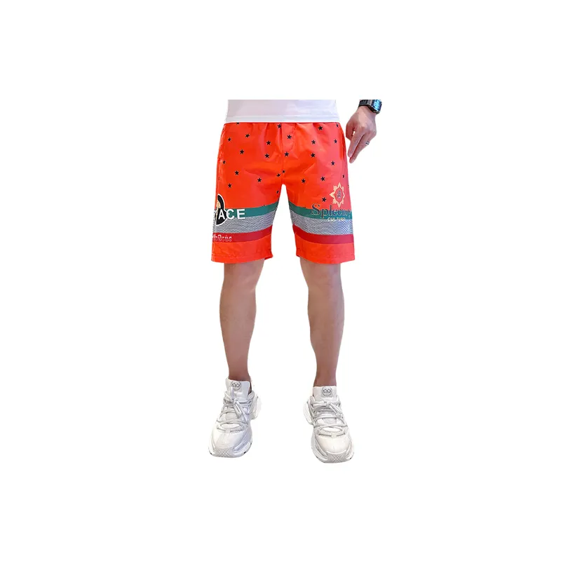 Trendy Print Casual Shorts-0