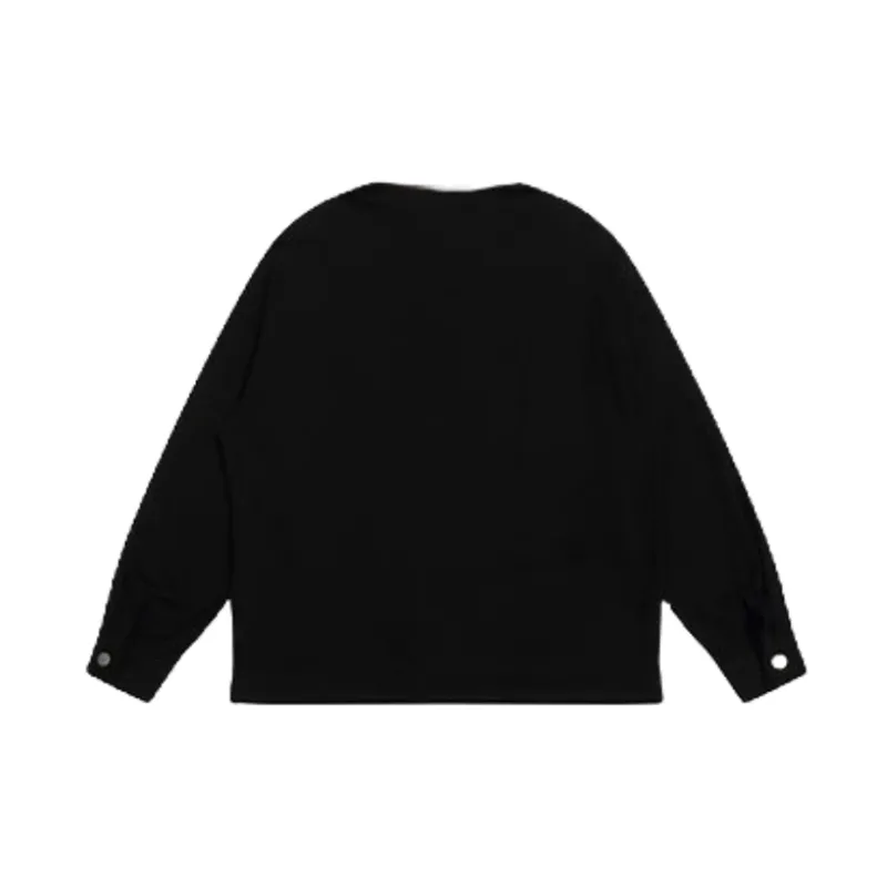 Retro Contrast Color Loose Polo-1