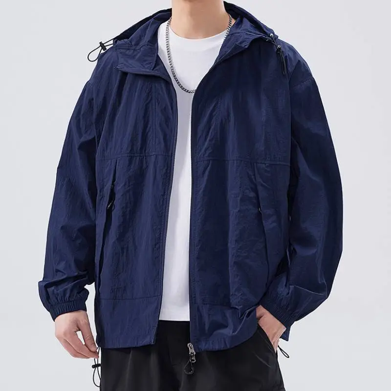 Fashionable Simple Nylon Outdoor Jacket-7