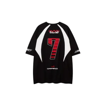 Retro Sporty Cotton T-Shirt