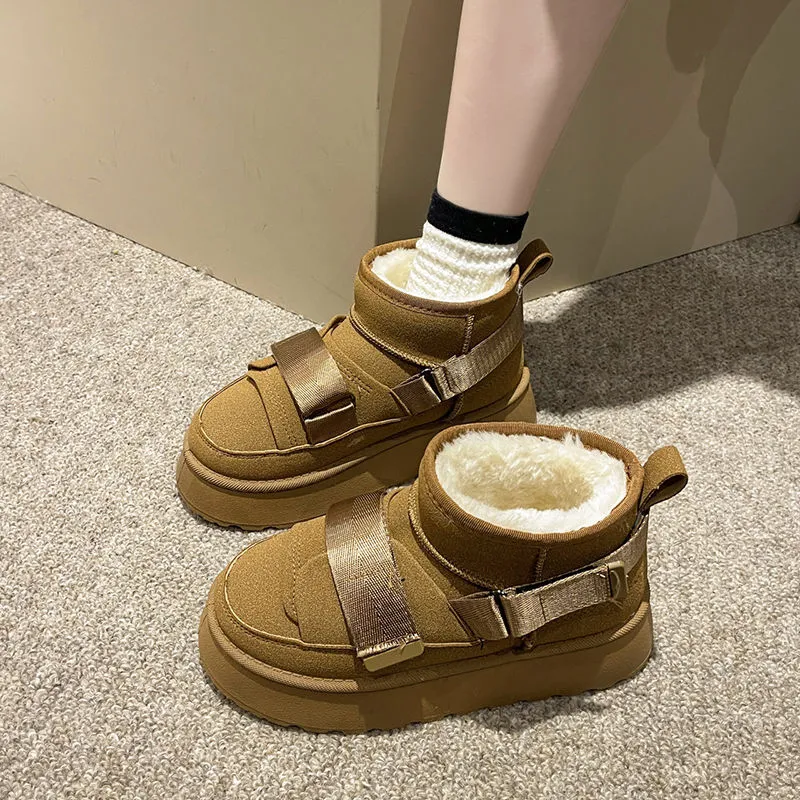 Plain Warming Snow Boots-5