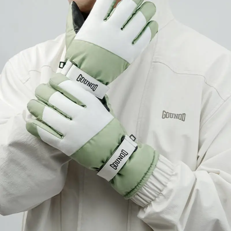 Sporty Warming Ski Gloves-2