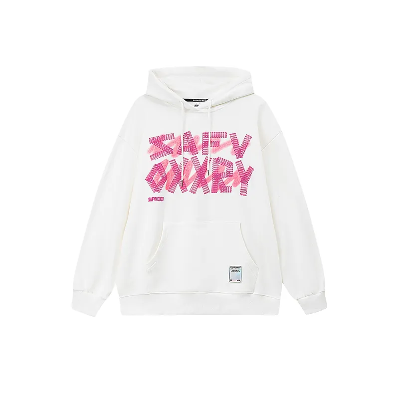 Fashion Brand Design Sense Letter Printing Hooded Sweatshirt-2