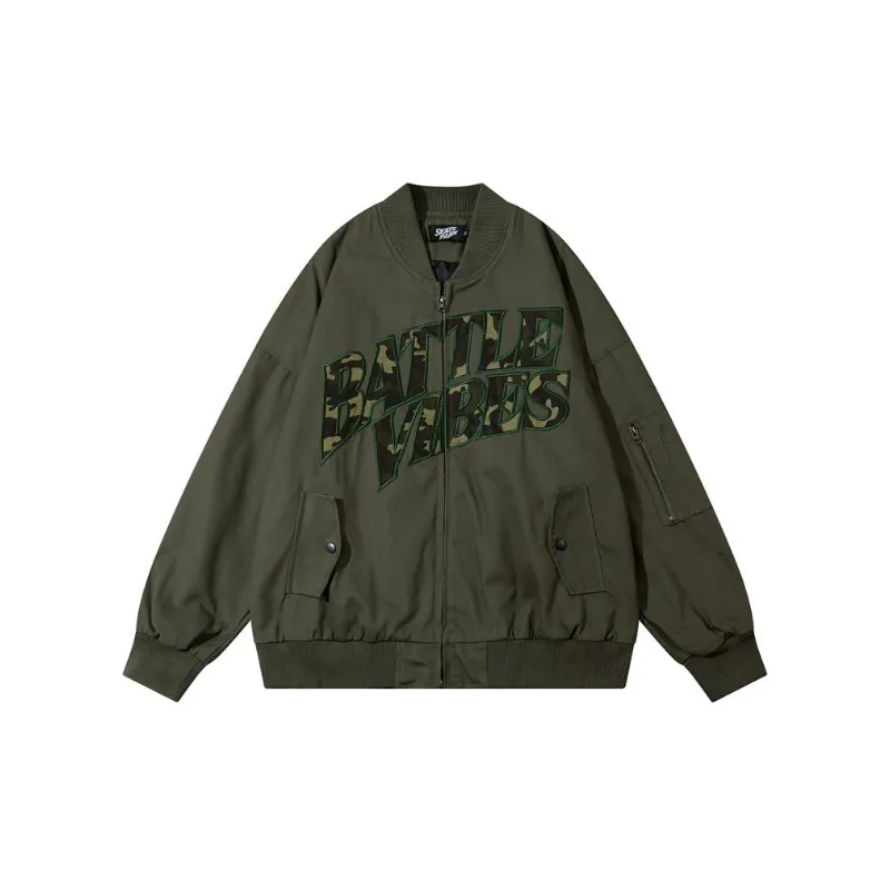 New Style Loose Windproof Design Sense Embroidered Daily Jacket-0