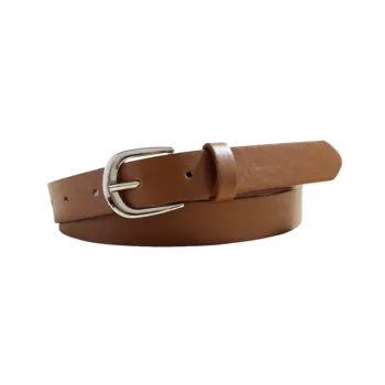 Fashionable Plain Leather Belt Women